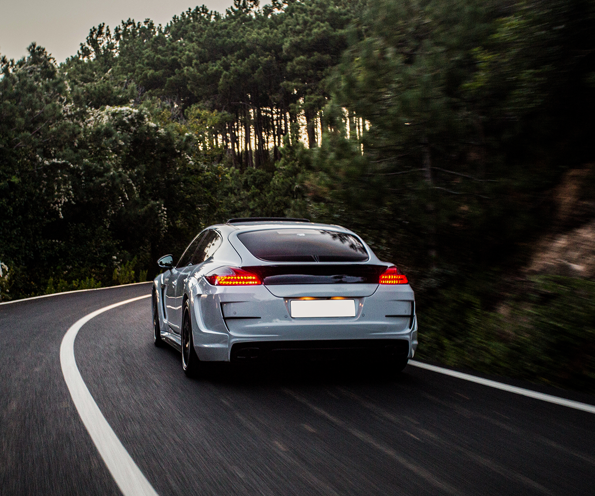 Car parked in a driveway.